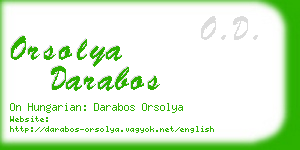 orsolya darabos business card